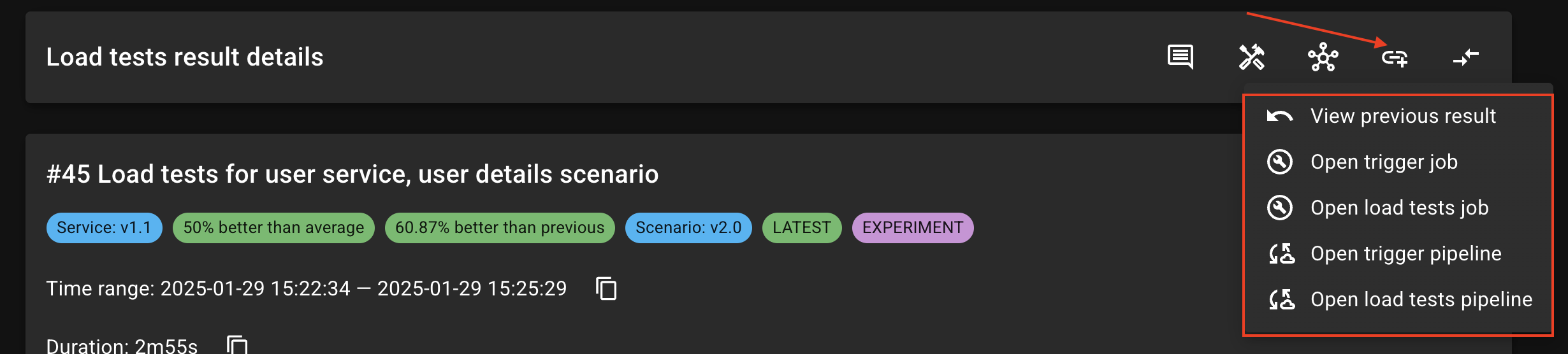 Result URLs