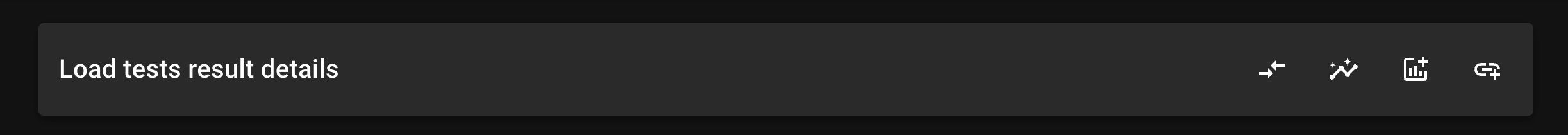 Result details toolbar
